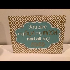 Gold and teal decor